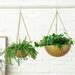 Flower Pots Indoor Hanging Flower Pots Outdoor Wrought Iron Hanging Basket Flower Pots Durable Wrought Iron Flower Pots Frosted