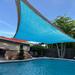 PATLOLLAV Cool Area Sun Shade Sail 79x79 inch Sunshade Backyard and Vegetable Gardens Sun Awning Triangle Shade Canopy Outdoor Sunshade for Garden There Are Triangle has Holes Around It