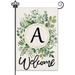 YCHII Beauty Monogram Letter D Fall Garden Flag Small Vertical Double sided Personalized Letter Garden Flag Fall Courtyard House Welcome Flag Beautiful Flowers Elegant Black Last Name Initial