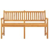 Andoer parcel Benches Wooden With Table Indoor Bench 3-seater Teak Wood Patio Porch Bench Indoor Bench Benches Wooden Bench Wooden Bench Indoor 3-seater Patio Bench Table 59.1 Teak D X H)