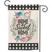 Home Sweet Home Garden Flag Double Sided Black White Buffalo Plaid Farmhouse Garden Flags Spring Summer Rustic Farmhouse Yard Outdoor Decoration