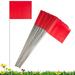 Marking Flags Marker Flags AIF4 for Lawn 50 Pack 5 * 15 Inch Red PVC Small Yard Flags Yard Marking Flags Lawn Flags Garden Flags Survey Flags Yard Markers Irrigation Flags landscape flags
