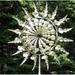 2024 Unique and Magical AIF4 Metal Windmill 3D Wind Powered Lawn Solar Metal Wind Wind Spinners for Yard and Garden Wind Catchers Metal Outdoor Patio Decoration Wind Sculpture (Silvery)