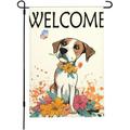 YCHII Welcome Summer Garden Flag Funny Garden Flag Dog Summer Garden Flag Double Sided Seasonal Garden Flags for Home Garden Yard Patio Farmhouse Summer Decorations