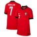 Youth Nike Cristiano Ronaldo Red Portugal National Team 2024 Home Replica Jersey