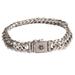 Artisan Crafted Sterling Silver Chain Bracelet from Bali 'Glimmering Links'