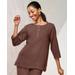 Blair Women's Easy Breezy Tunic - Brown - 1X - Womens