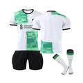 (22(120-130CM)) 2023/24 Liverpool Away Jersey Team Soccer Jersey Kits For Kids Adults