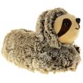 (Brown Sloth, UK 3-4) Dunlop Womens Faux Fur Christmas Novelty Slippers