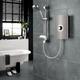 Triton Aspirante 9.5kW Electric Shower Gun Metal Effect 5 Spray ASP09GUNMTL