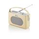 Swan Retro DAB Bluetooth Radio Portable 3W Stereo Audio LCD Display Alarm Clock - Cream