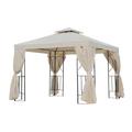 Outsunny 3 x 3m Garden Metal Gazebo Sun Shade Shelter Outdoor Party Tent