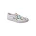 Women's Piper Ii Slip On Sneaker by LAMO in White Green (Size 7 M)