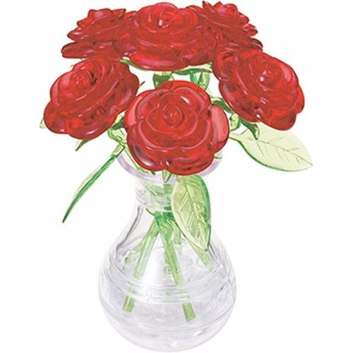 6 rote Rosen in der Vase (Puzzle) - HCM Kinzel / Jeruel
