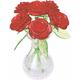 6 rote Rosen in der Vase (Puzzle) - HCM Kinzel / Jeruel