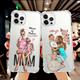 Cartoon Super Mom Phone Case For Iphone 15 14 13 12 11 Pro Max Xr Xs Max 7 8 Plus Se2020 Se2022 Luxury Transparent Shockproof Soft Back Cover