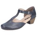 T-Strap Pumps RIEKER Gr. 42, blau (dunkelblau) Damen Schuhe Pumps