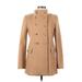 Zara Coat: Mid-Length Tan Solid Jackets & Outerwear - Women's Size Medium