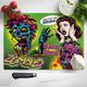 Personalised Zombies Kitchen Glass Chopping Board - Family Worktop - Baking Cheese Cutting Board - New Home Gift EC60