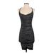 7 For All Mankind Casual Dress - Bodycon: Gray Marled Dresses - Women's Size Small