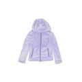 Lands' End Fleece Jacket: Purple Solid Jackets & Outerwear - Kids Girl's Size 4