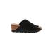 Bernie Mev Wedges: Black Solid Shoes - Women's Size 36 - Open Toe