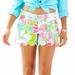 Lilly Pulitzer Shorts | Lilly Pulitzer Buttercup Shorts In Flamingo Pink Don't Give A Cluck | Color: Green/Pink | Size: 4