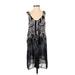 Casual Dress - Slip dress: Black Damask Dresses - New - Women's Size 8
