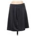 Adidas Casual A-Line Skirt Knee Length: Black Print Bottoms - Women's Size 4