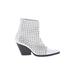 Jeffrey Campbell Ankle Boots: White Print Shoes - Women's Size 9 - Pointed Toe