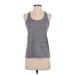 Under Armour Active Tank Top: Gray Activewear - Women's Size X-Small