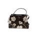 Tory Burch Leather Satchel: Brown Print Bags