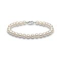 Kimura 5 mm Cultured White Freshwater Pearl Bracelet 9 ct White Gold