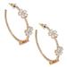 Kate Spade Jewelry | Kate Spade Rose Gold Gleaming Gardenia Flower Hoop Earrings | Color: Gold/Pink | Size: Os