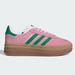 Adidas Shoes | Adidas Gazelle Bold Platform Sneakers True Pink Green Women Size New | Color: Green/Pink | Size: 7