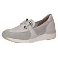 Slipper CAPRICE Gr. 41, weiß (offwhite, kombiniert) Damen Schuhe Slip ons