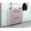 Schuhschrank BORCHARDT MÖBEL "Tom", beige (weiß matt, cappuccino), B:89cm H:96cm T:24cm, Spanplatte, Schränke