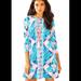 Lilly Pulitzer Dresses | Lilly Pulitzer Ophelia Swing Dress 3/4 Sleeve S | Color: Blue/Pink | Size: S