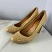 Coach Shoes | Coach Womens Beige Patent Leather Pumps Shoes Size 8.5b | Color: Tan | Size: 8.5