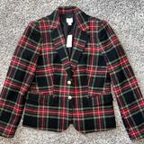J. Crew Jackets & Coats | J. Crew Plaid Pattern Blazer (Size 6) | Color: Black/Red | Size: 6