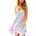 Lilly Pulitzer Dresses | Lilly Pulitzer Clara Dress Strappy Swing Style Silk Lined Out To See Pink Blue S | Color: Blue/Pink | Size: S