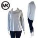 Michael Kors Tops | Michael Kors Oversized Cowl Neck Heather Gray Knit Top - Size S | Color: Gray | Size: S