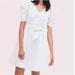 Kate Spade Dresses | Kate Spade Short Sleeve Polka Dot Dress Tie Waist Small | Color: Pink/White | Size: S