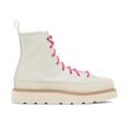 Converse Shoes | Converse Unisex Off-White Chuck Taylor Crafted Leather Boots Size 8.5m | Color: Pink/White | Size: 8.5