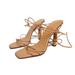 Gucci Shoes | Gucci X Tom Ford Vintage Nude Bamboo Lace Up Heels - Size 10 | Color: Brown/Tan | Size: 10