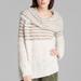 Free People Sweaters | Free People Striped Cowl Sweater | Color: Cream | Size: S
