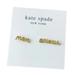 Kate Spade Jewelry | Kate Spade Nwt Mon Amour True Love Gold Tone Mismatch Stud Earrings | Color: Gold | Size: Os