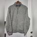 J. Crew Sweaters | J. Crew 1/4 Zip Fleece Lined Gray Sweater Men's Size X-Large | Color: Gray | Size: Xl