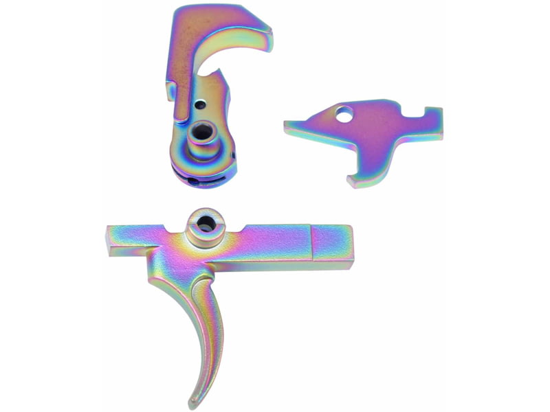 Guntec USA AR-15 Fire Control Group Rainbow PVD FCG-RPVD