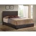 Brown PU King Bed - Modern, Padded, Optional Storage